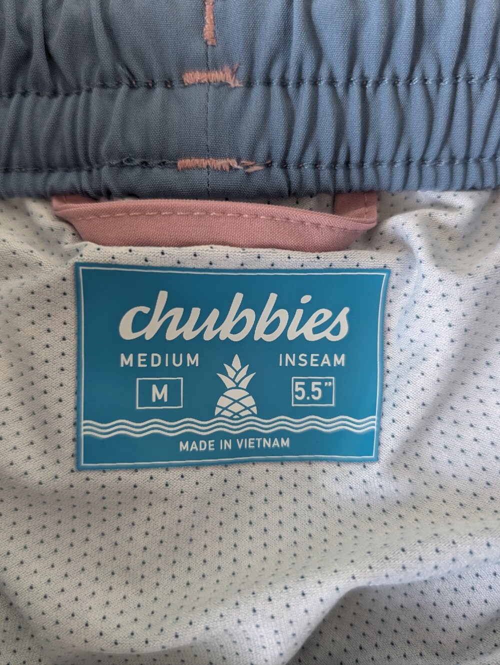 Chubbies Men's M Rosie Posies Swim Trunks 5.5" Inseam Dusty Pink Stretch Lined - Picture 8 of 12